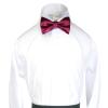 Classic Party Formal Tuxedo Suits Baby Boy Kid Men Satin Colors Bow Tie SM-XL (Medium (5-14 Years), Burgundy) view 4