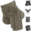 Evike Airsoft - Matrix Hardshell Adjustable Holster for M9 Series Airsoft Pistols (Type: Flat Dark Earth/Paddle Attachment) - (PID: 62431) view 1
