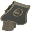 Evike Airsoft - Matrix Hardshell Adjustable Holster for M9 Series Airsoft Pistols (Type: Flat Dark Earth/Paddle Attachment) - (PID: 62431) view 2