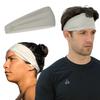 Temple Tape, Headbands for Men and Women - Mens Sweatband & Sports Headband Moisture Wicking Workout Sweatbands for Running, Cross Training, Yoga and Bike Helmet Friendly - Gray view 1