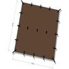 DD Hammocks - DD Tarp 4x4 - Coyote Brown: 13ft x 13ft view 2
