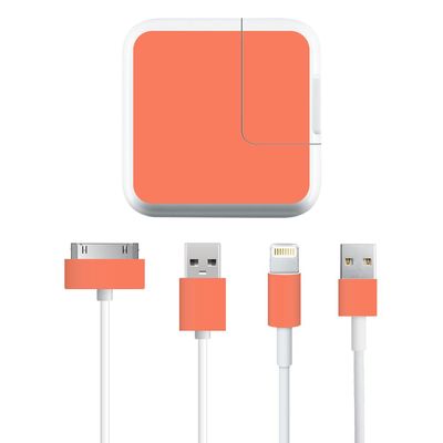 MightySkins Skin Compatible with Apple iPad Charge Kit wrap Cover Sticker Skins Solid Salmon