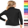 STRETCH IS COMFORT Girl's Long Sleeve Turtleneck Black Medium view 3