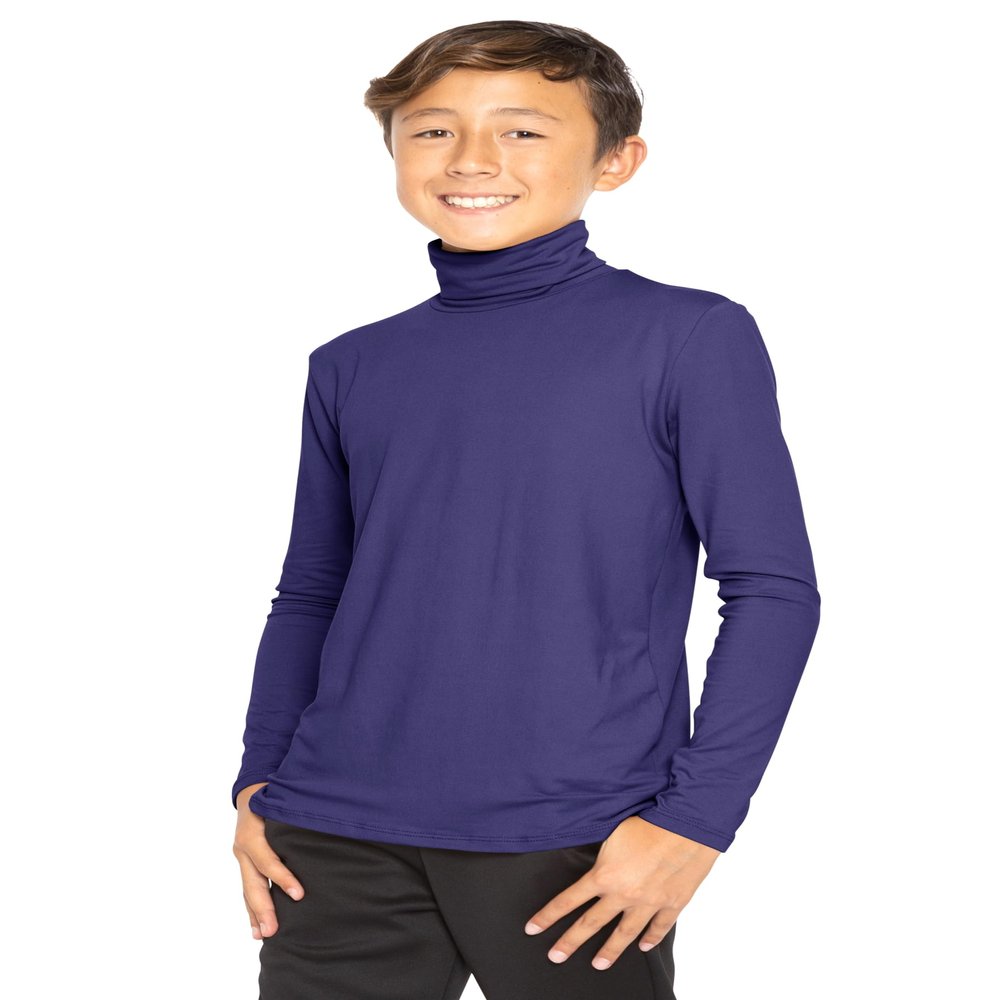 Boy's Oh So Soft Turtleneck Navy Blue X-Large