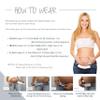 Maeband Maternity Belly Band  Instantly Extend Your Jeans, Pants & Shorts | Adjustable Waistband Belt Extender for Pregnancy & Postpartum | Soft & Stretchy Maternity Clothes Accessory for Comfort & Support (Large, Denim Blue) view 4