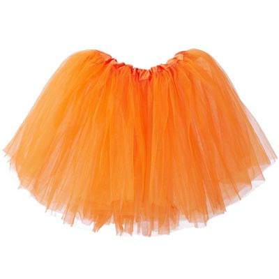My Lello Orange Little Girls Tutu 3-Layer Ballerina (10 mo - 3T)