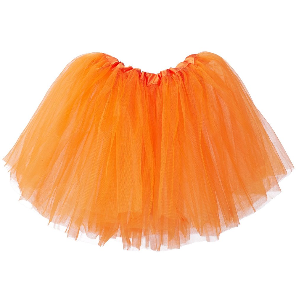 My Lello Orange Little Girls Tutu 3-Layer Ballerina (10 mo - 3T)