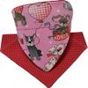 BPAWED PALS Puppy Love Valentine's Day Over-The-Collar Dog Scarf - Reversible (S)