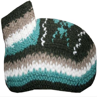 Agan Traders 60 Wool Fleece Lined Warm Winter Socks Booties (Size 6-8, Multi 22)
