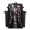 Boombah Superpack Bat Pack - Backpack Version (no wheels) - Holds 4 Bats - Camo Black/Maroon - For Baseball or Softball view 2