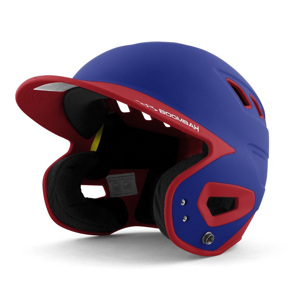 Boombah DEFCON Batting Helmet Royal Blue/Red - Size Senior 7" - 7 3/4"