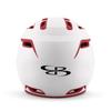 Boombah DEFCON Batting Helmet Sleek Profile White/Red - Size Senior 7" - 7 3/4" view 4