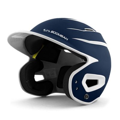 Boombah DEFCON Batting Helmet Sleek Profile Navy/White - Size Junior 6 1/4" - 7"