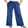 Woman Within Plus Size 7-Day Knit Wide-Leg Pull-On Pants - 6X, Royal Navy view 1