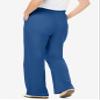 Woman Within Plus Size 7-Day Knit Wide-Leg Pull-On Pants - 6X, Royal Navy view 2