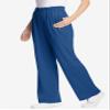 Woman Within Plus Size 7-Day Knit Wide-Leg Pull-On Pants - 6X, Royal Navy view 3