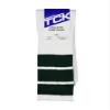 TCK Retro 3 Stripe Tube Socks (Dark Green, Large) view 3