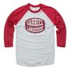 500 LEVEL Gabriel Landeskog Tee Shirt (Baseball Tee, XXX-Large, Red/Ash) - Colorado Raglan Tee - Gabriel Landeskog Puck R view 1