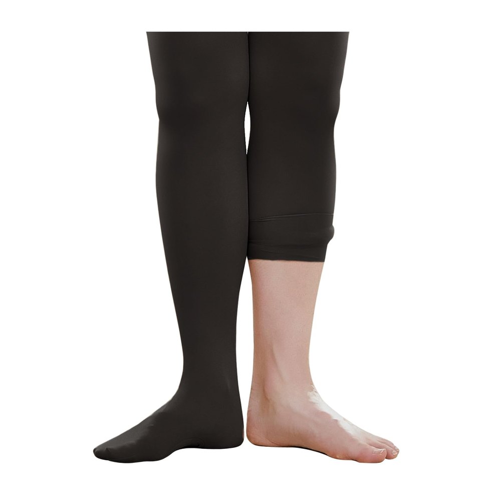 Stelle Girls Women Ballet Dance Convertible Tights Ultra Soft Pro Transition Tights (Black, 9-14years)
