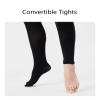 Stelle Girls Women Ballet Dance Convertible Tights Ultra Soft Pro Transition Tights (Black, 9-14years) view 4