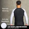 Elite Sports New Item Full Long Sleeve Compression, MMA, BJJ, No Gi, Cross Training Rash Guard, X-Large, White view 4