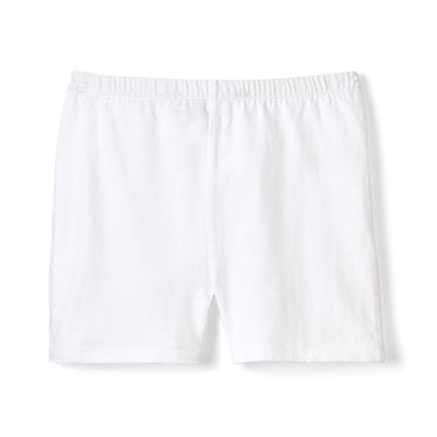 French Toast Girls' Little Stretch Kick Short, White, 6X
