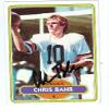 Sports Memorabilia Autograph Warehouse 32646 Chris Bahr Autographed Football Card Cincinnati Bengals 1980 Topps No. 501 view 1