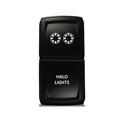 CH4X4 Rocker Switch V2 Halo Lights Symbol - Amber Led