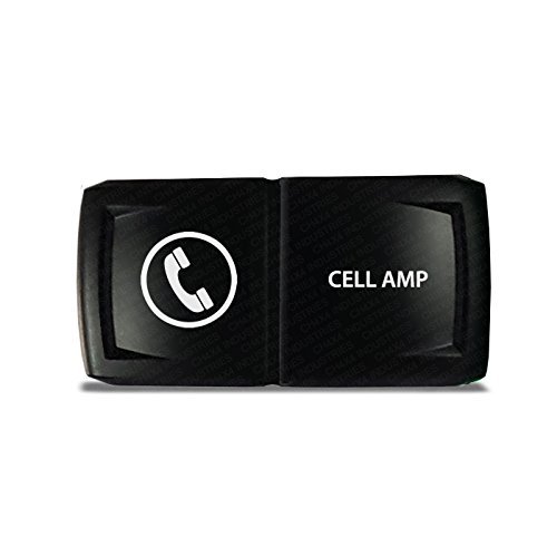 CH4X4 Rocker Switch V2 Cell AMP Symbol - Horizontal - While Led