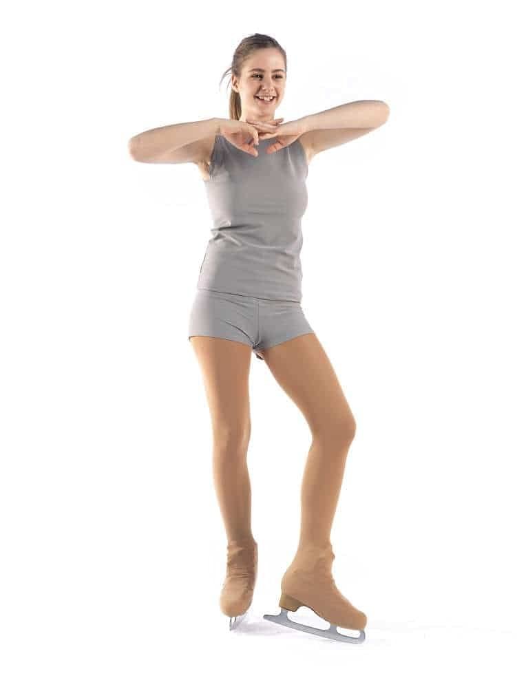 Sagester - Figure Skating Boot Cover Tights / 80 den/Color - Nude, Skin/Size: 6-9
