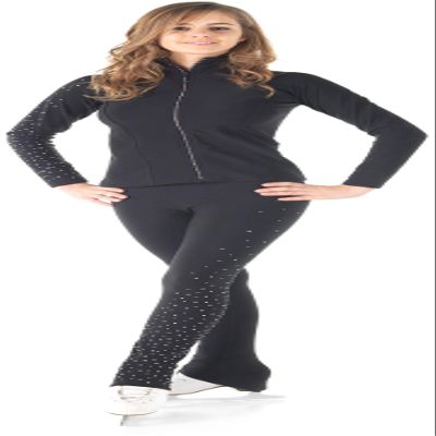 Sagester # 258 / Italy Hand-Made/Figure Ice Skating Jacket SW/Sz: XL, Black