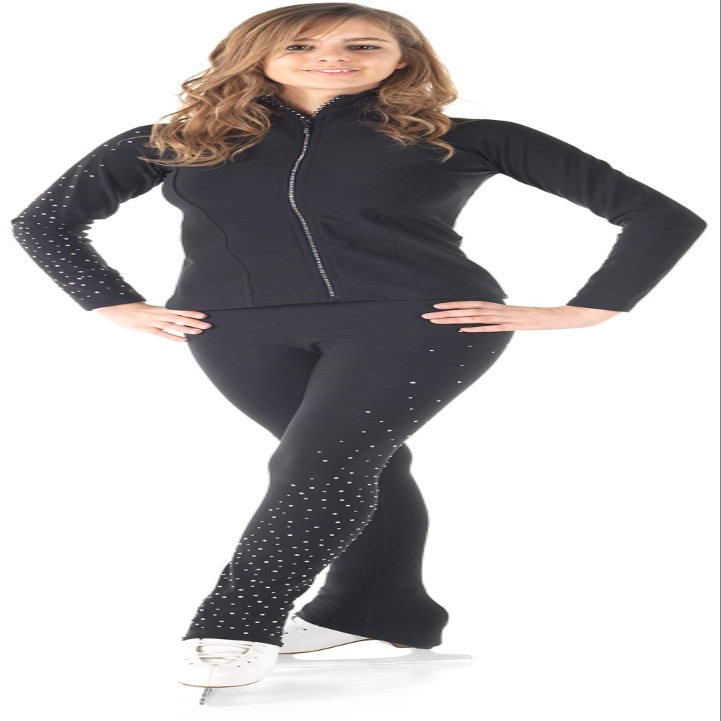 Sagester # 258 / Italy Hand-Made/Figure Ice Skating Jacket SW/Sz: XL, Black