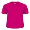 Badger Sport C2 Hot Pink Youth Medium Short Sleeve Wicking Tee view 1