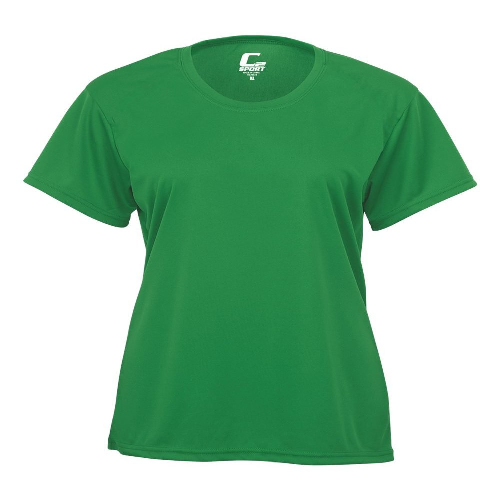 Badger Sport C2 Kelly Green Ladies XL Short Sleeve Wicking Tee