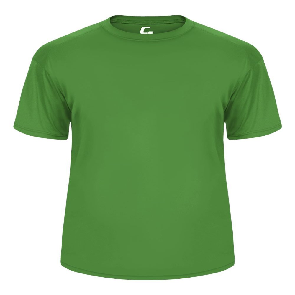 Badger Sport C2 Kelly Green Youth Small Short Sleeve Wicking Tee
