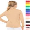 STRETCH IS COMFORT Girl's Long Sleeve Turtleneck Beige Large view 2