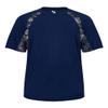 Badger Sport Navy Blue Digi-Camo Youth Large Short Sleeve view 1