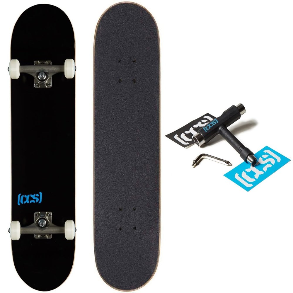 [CCS] Logo Skateboard Complete Black 8.00"
