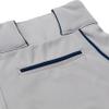 CHAMPRO boys Champro Youth Triple Crown Open Bottom Baseball Pant w Geometric Side Insert, Grey, Navy, Medium US view 4