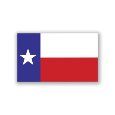 Check6 Texas Flag Bumper Sticker 2-Pack 3"x5"