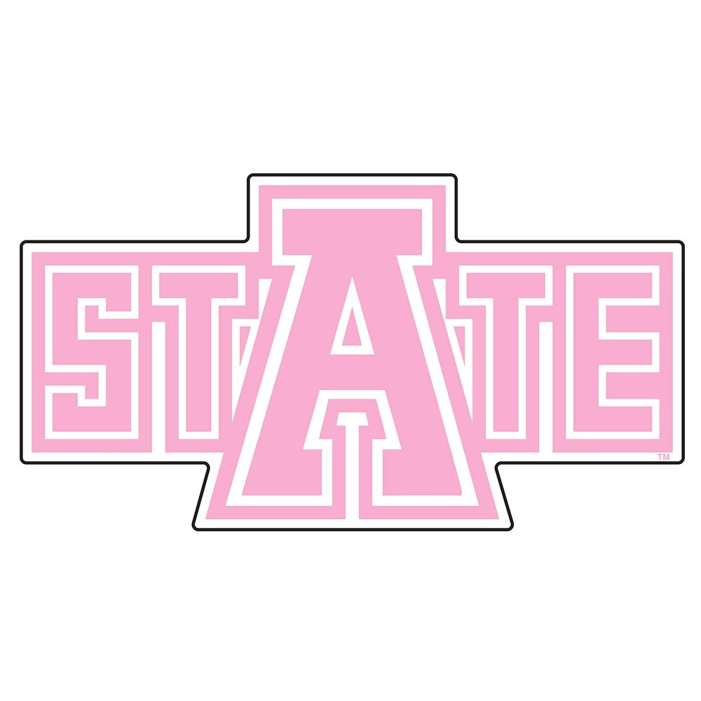 Arkansas State Indians Magnet (Pink A State Magnet (3",6",12"), 3 in)