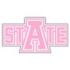 Arkansas State Indians Magnet (Pink A State Magnet (3",6",12"), 3 in) view 1