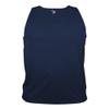 Badger Sport Navy Adult Large Athletic Sleeveless Wicking Tank Top view 1