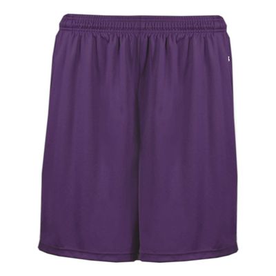 Badger Sport Purple 10" Adult 2X Athletic B-Core Pocketed Shorts