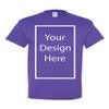 Add Your Own and Text Design Custom Personalized Adult T-Shirt Tee (XXX Large, Lilac) view 1