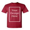 Add Your Own and Text Design Custom Personalized Adult T-Shirt Tee (XXX Large, Cardinal) view 1