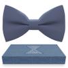 Bow Tie House Boys Classic Pre-Tied Bow Tie Formal Solid Tuxedo (Medium, Slate Gray) view 1