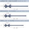 Bow Tie House Boys Classic Pre-Tied Bow Tie Formal Solid Tuxedo (Medium, Slate Gray) view 4