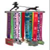 'Female Canicross' | Medal Hanger Display Holder | Black Finish Metal view 3
