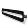'Female Canicross' | Medal Hanger Display Holder | Black Finish Metal view 4